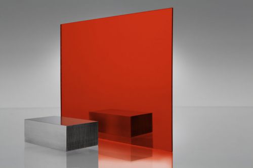 1 Sheets 1/8&#034; Red Mirrored Acrylic Plexiglass ** CUSTOM CUT**