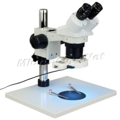 10X-60X Stereo Binocular Microscope+56 LED Light for Textile Printing Inspection