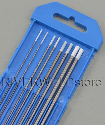 0.8% zirconiated wz8 tig tungsten electrode assorted size .040,1/16,3/32,1/8,8pk for sale