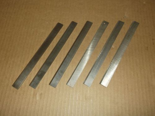 Lot of Six 8&#034; x 3/4&#034; x 1/8&#034; Replacement Blades for Powermatic or Pryor Planers