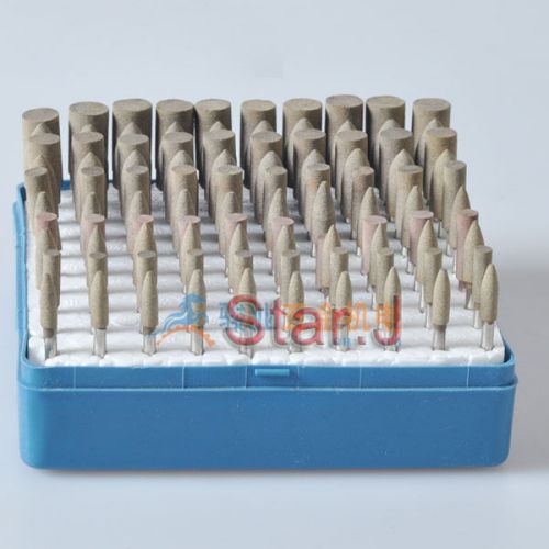 100pcs Leather Polishing Burs Polishers Buffing Rotary Tool 3mm Cone Column