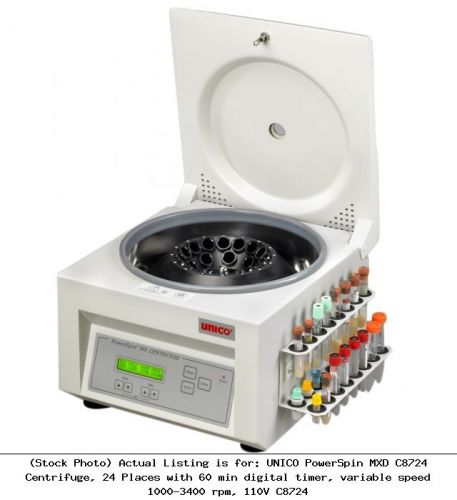 Unico powerspin mxd c8724 centrifuge, 24 places with 60 min digital timer for sale