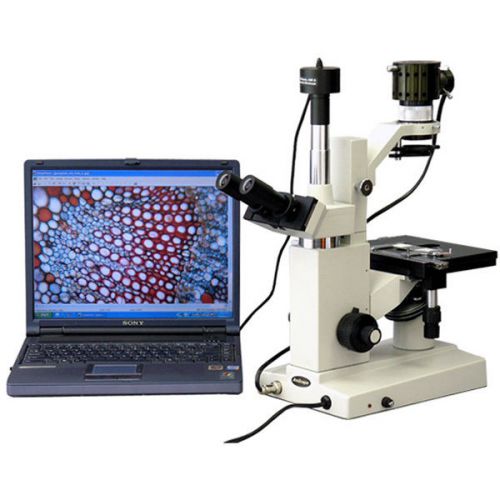 Inverted tissue culture microscope 40x-640x + 9mp camera for sale