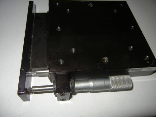 Parker Linear Stage 5&#034; Square With Micrometer, Travel 1.00&#034;