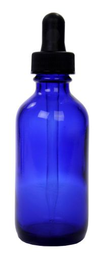 2 oz. Cobalt Blue Glass Bottle with dropper