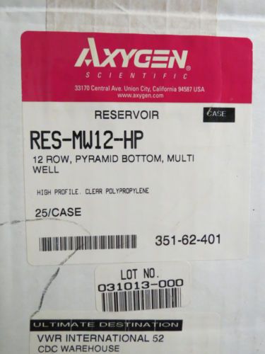 New Case Axygen Axy Voir 12-Channel Robotic Reagent Reservoir # RES-MW12-HP