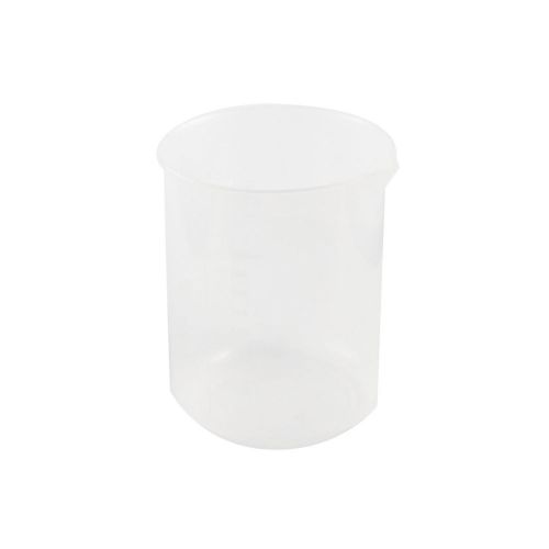 Clear White Plastic 100mL Measuring Cup Beaker for Lab Kitchen