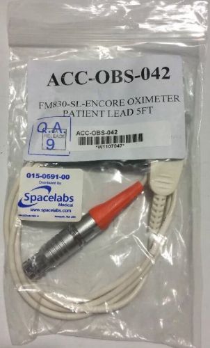 Spacelabs fm830-sl-encore oximeter lead 5&#039; acc-obs-042 015-0691-00 for sale