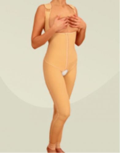 VOE Liposuction Garment Ankle Length Girdle With Abdominal Extended Back