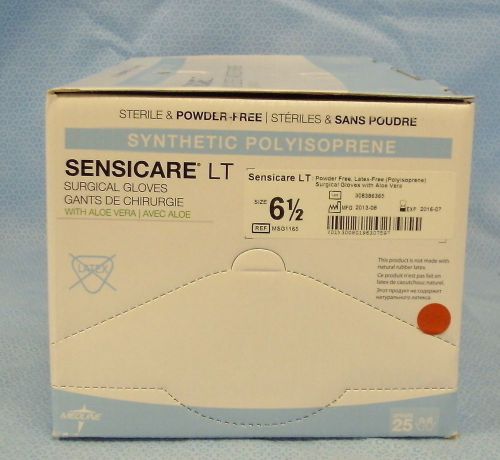 1 Box of 25pr  Medline SensiCare LT Surgical Gloves #MSG1165