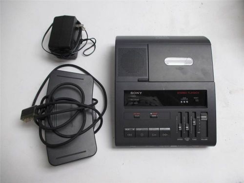 Sony BM-87DST Standard Cassette Dictator/Transcriber w/ Foot Pedal Dictaphone