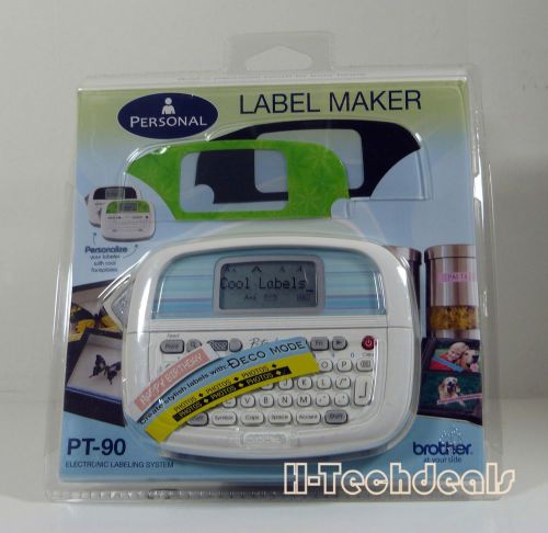 Brother Personal Labeler Machine, White (PT90)  @NEW@