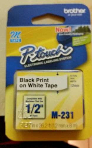 brother m231 tape white p