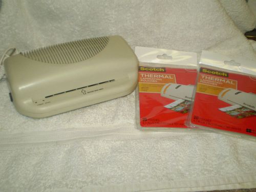 Design Concepts Laminator  With 40 4 X 6 pouches