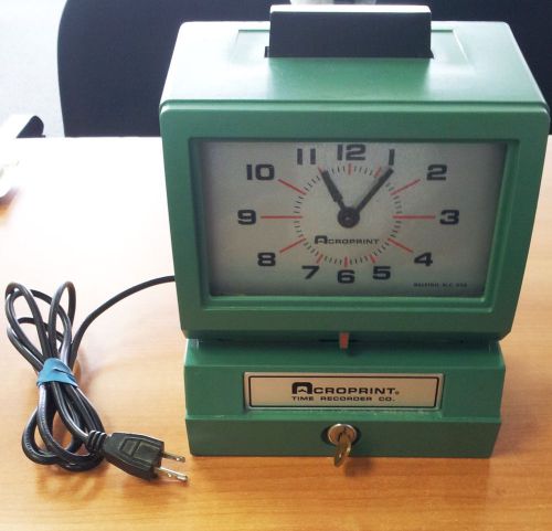 Acroprint 125NR4 Time Recorder Clock For Repair