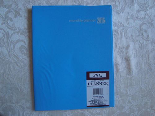 Large Blue 2015 Monthly Planner Daily Appointment Book Meetings School Doctors A