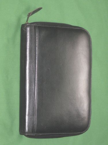 DESK ~0.75&#034;~ GENUINE LEATHER Day Timer Planner PDA BINDER Franklin Covey 8920