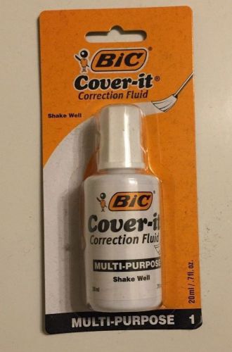 BIC White Out Cover it Correction Fluid Liquid Paper 0.7oz 1 Pack Pencil Pen Set