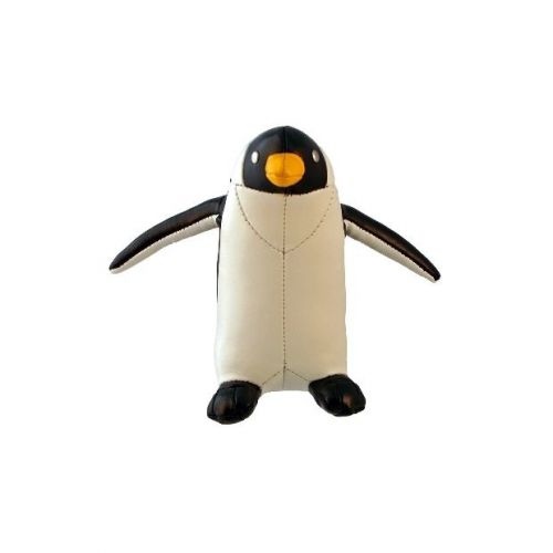 Handcrafted Faux Leather Penguin Paperweight