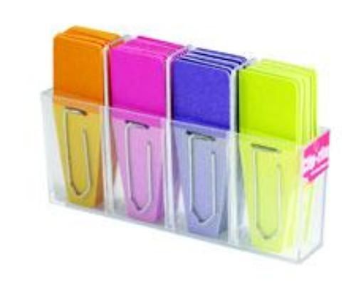 Clip-rite Clip-Flags 24 Count Orange Pink Purple and Lime