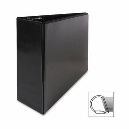 Sparco Slant Ring View Binder, 4&#034; Capacity, 11&#034;x8-1/2&#034;, Black (SPR62472)