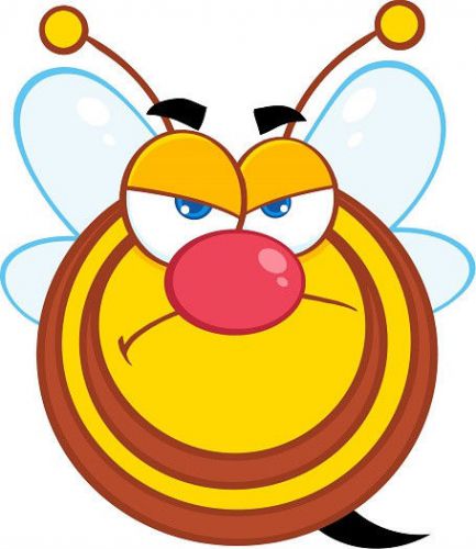 30 Custom Grumpy Bee Personalized Address Labels