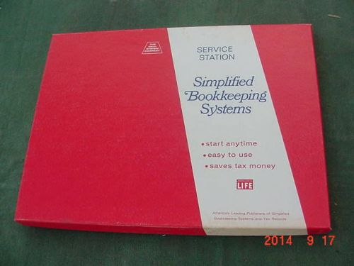 Vintage The Ideal System 3121 Bookkeeping &amp; Tax Records Service Station Garage