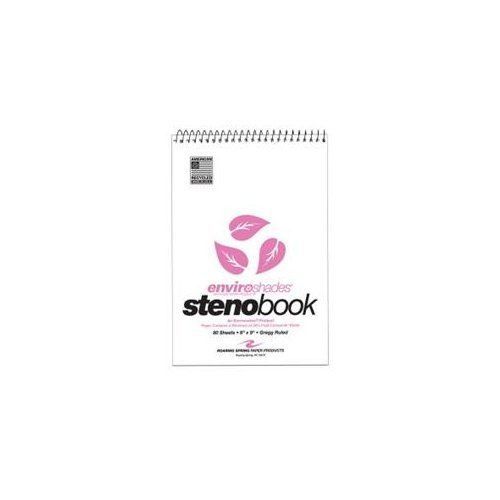 Roaring spring enviroshades gregg ruled steno book - 80 sheet - 15 lb - (12254) for sale