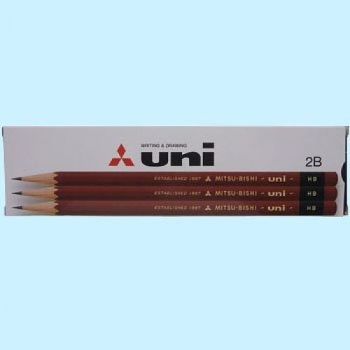 Mitsubishi Uni K Wooden Pencil 2B HB