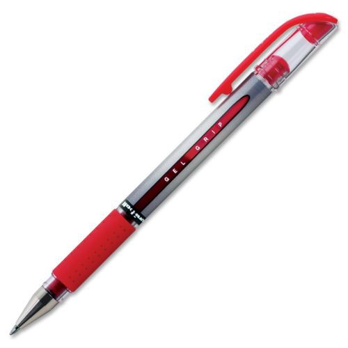 Uni-ball signo gel grip pen - 0.7 mm pen point size - red ink (65452) for sale
