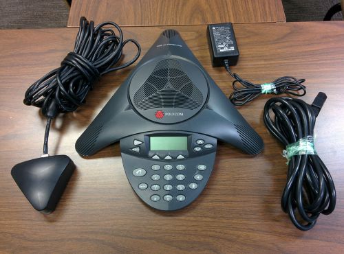 Polycom SoundStation IP4000 VoiP Conference Phone 2201-06642-601 Adapter TESTED