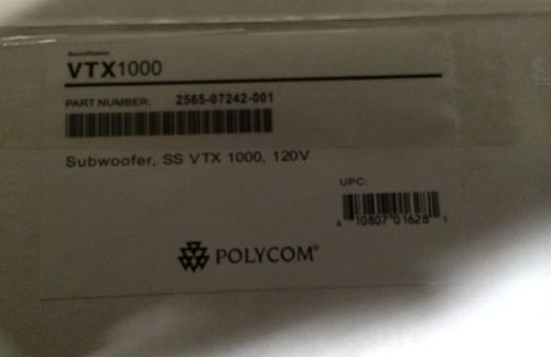 Polycom SoundStation SS VTX1000 2565-07242-001 Sub Woofer 2565 AMP Speaker