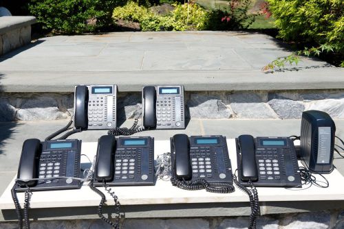 Panasonic Advanced Hybrid Office Phone System: 6 phones and One Router