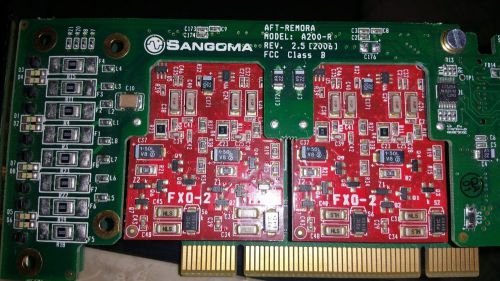 Sangoma A200-R PCI 4 Port Voice Card with 2 FXO-2 Cards