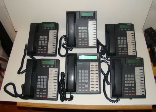 6 Toshiba Digital Business Telephones DKT3020-SD &amp; DKT2010-SD Phone Telephone