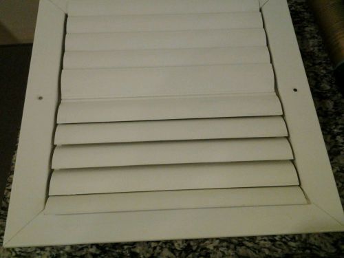 White 2 Way Air Vent Register/Duct Cover Grille 12 x 12 outside NEW Ceiling Wall