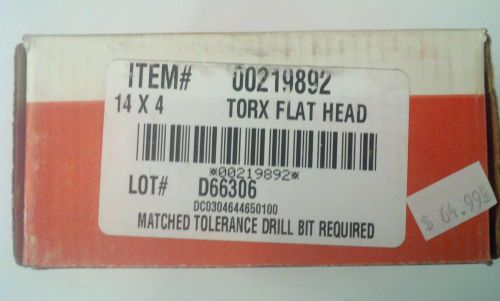 Hilti concrete screws 14 x 4 Torx flat head