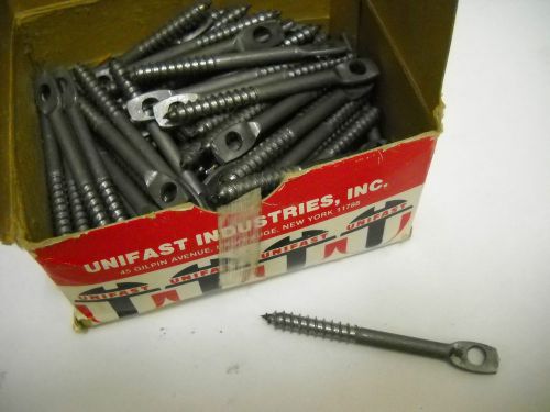 UNIFAST A-143 ACOUSTICAL LAG SCREWS 1/4&#034; X 3&#034; (SET OF 100) NEW CONDITION IN BOX