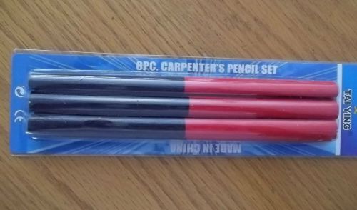 LOT 12 CARPENTER&#039;S COLORED RED AND BLUE PENCIL INDUSTRIAL QUALITY