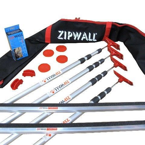 Zipwall 4-Pole Professional Dust Barrier Kit