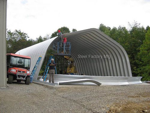 Steel Gambrel Arch 40x70x16 Construction Equipment Storage Building Kit A-Series