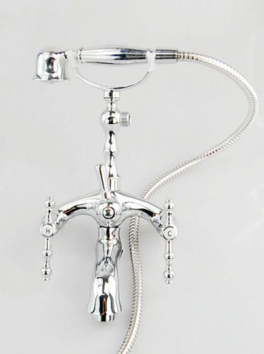 BRAND  CHrome Finished   Telephone Shape Faucet Bath Basin Mix tap  iioiii565