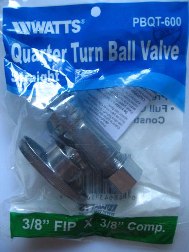 5 bulk set new 3/8 fip x comp straight quarter turn valves ~ 3/8in iron pipe x c for sale
