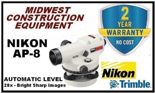 New nikon ap-8 automatic engineers level - 28x - brighter sharper images for sale