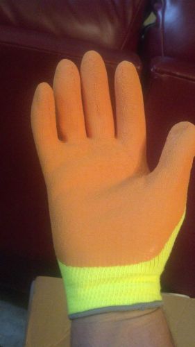 Atlas hi viz grip gloves size med 12 pairs for sale