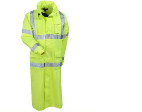 TINGLEY C24122.L - High Safety Visibility Lime Yellow Long Rain Jacket - Large