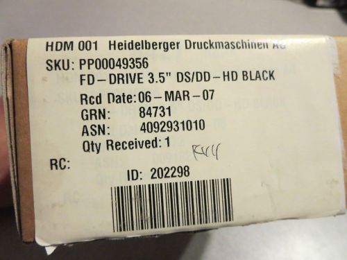 Heidelberg Quickmaster D1 Hard Drive FD-Drive 3.5&#034; DS/DD-HD Black 00049356