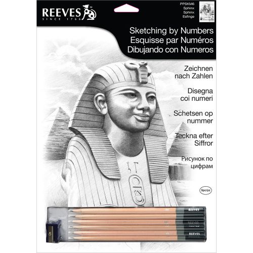 Engraving tools reeves sketching by number kit 8x12 the sphinx for sale