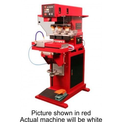 Three color automatic pad printer with Pneumatic Shuttle - Free Shipping