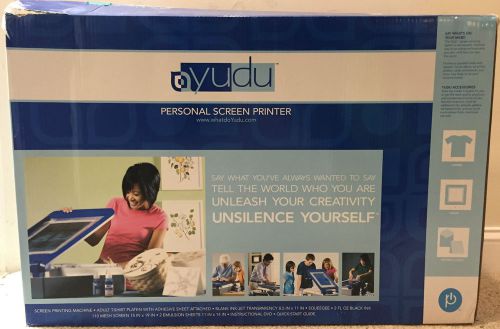 Yudo Personal / Home Screen Printing Machine + 3 Silkscreens + New Ink + Extras